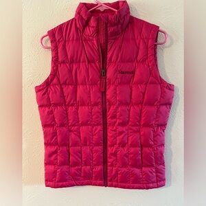 Kids Marmot Large Pink Puffer Vest